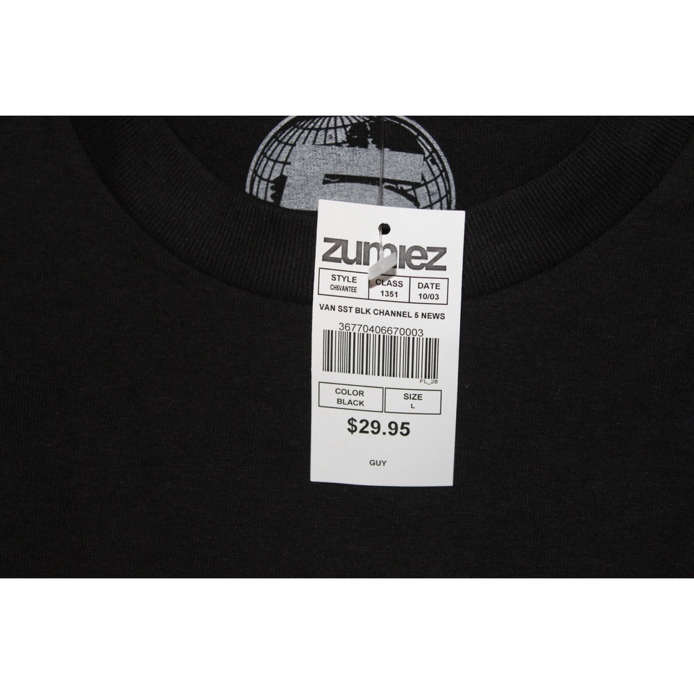 Zumiez Channel 5 Graphic Print Crew Neck‎ T-Shirt Mens Large Deadstock - Picture 8 of 9